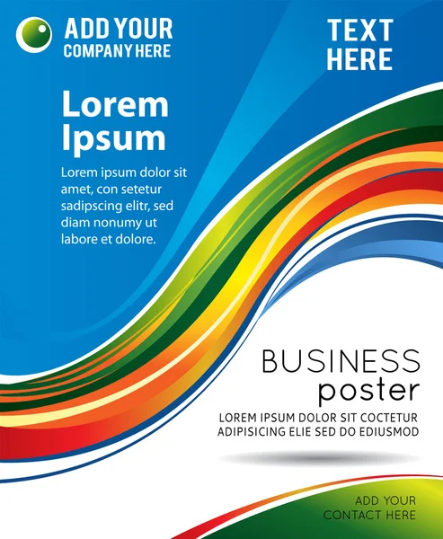 Dekking van het tijdschrift, business brochure sjabloon. — Stockvector