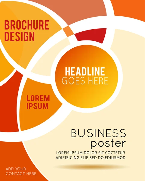 Modelo de design de revista ou brochura —  Vetores de Stock