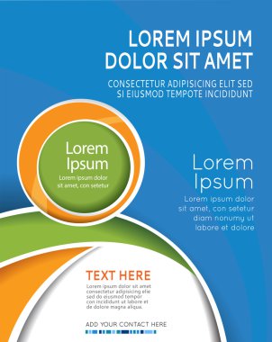 broşür, flyer, dergi, poster şablonu