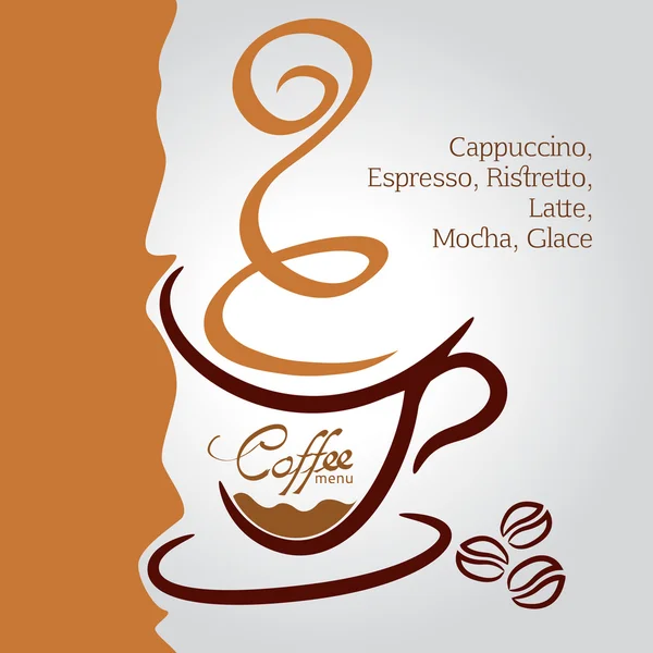 Tasse de café abstraite — Image vectorielle