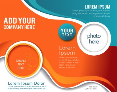 broşür veya el ilanı arka plan