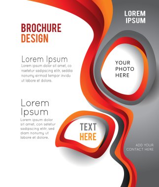 broşür, dergi kapak şablonu