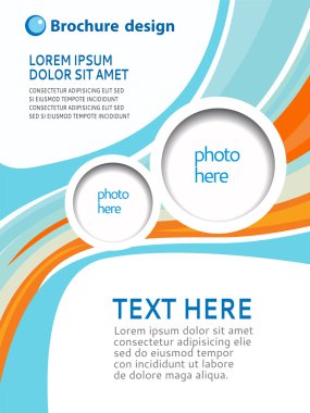 broşür, dergi kapak şablonu