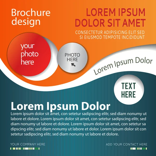 Brochure design abstract background — Stock Vector