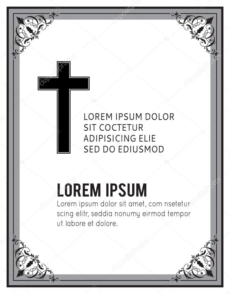 christian book with cross template.