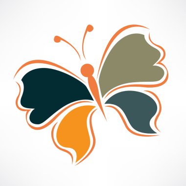 renkli kelebek sembolü, logo