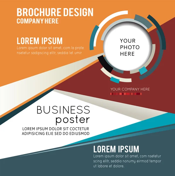 Dekking van het tijdschrift, business brochure sjabloon. — Stockvector