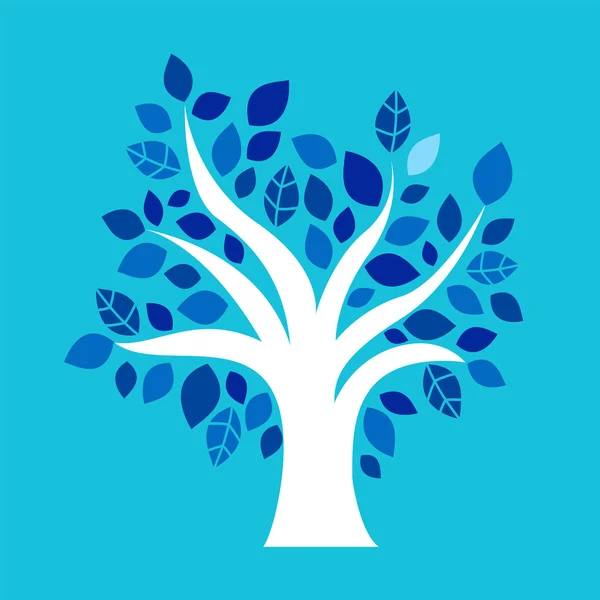 Αφηρημένη δέντρο σύμβολο, λογότυπο — Διανυσματικό Αρχείο