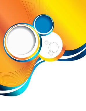 soyutlama ile resimli renkli düzen.