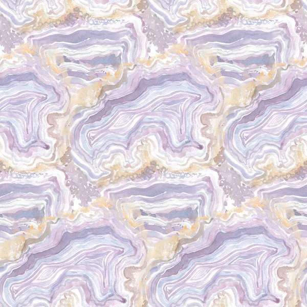 Abstrakte nahtlose Muster mit emittierender Textur aus Achatstein bemalt — Stockfoto