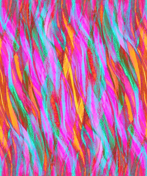 Abstracto brillante multicolor verano sin costuras patrón dibujado con acuarela —  Fotos de Stock