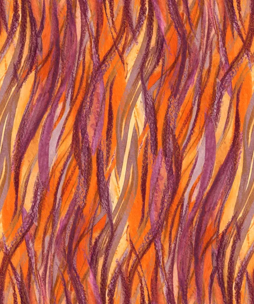 Stilisiertes animalisches Tigermuster in orangefarbenen Tönen, die mit Flammen assoziiert sind — Stockfoto
