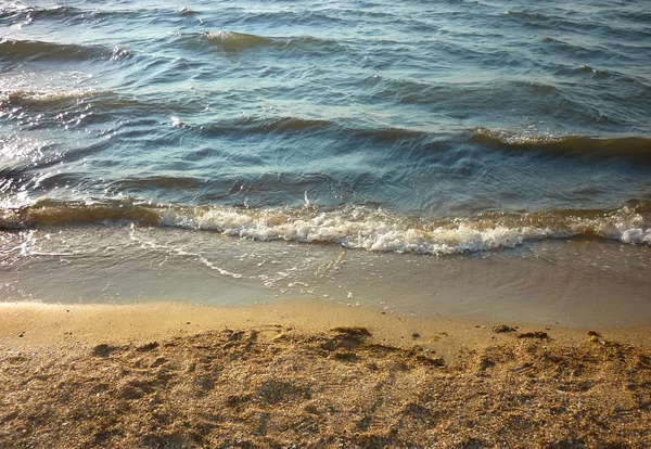 Sea wave on a sandy beach — Stock Photo, Image