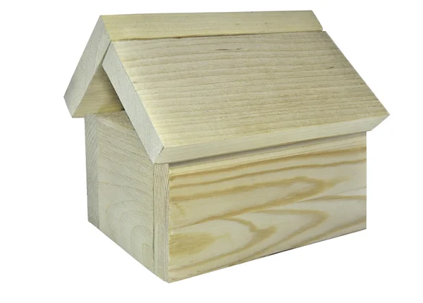Модель деревянного дома — стоковое фото