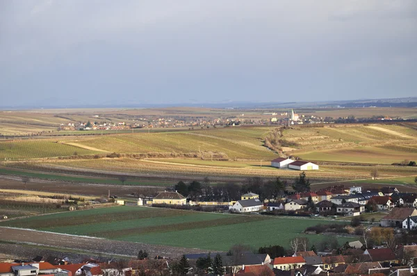 Vista panorâmica da parte histórica de Retz — Fotografia de Stock