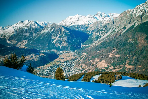 A bela paisagem dos Alpes — Fotografia de Stock