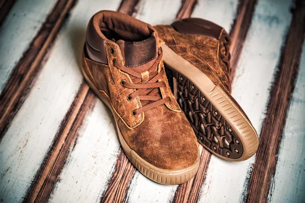 Stylové Pánské boty, kožené boty — Stock fotografie