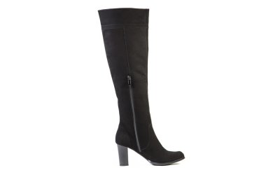 Kadınlar boots beyaz bir arka plan üzerinde süet ayakkabı online mağaza