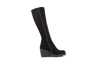 Kadınlar boots beyaz bir arka plan üzerinde süet ayakkabı online mağaza