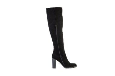 Kadınlar boots beyaz bir arka plan üzerinde süet ayakkabı online mağaza