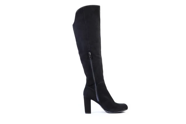 Kadınlar boots beyaz bir arka plan üzerinde süet ayakkabı online mağaza — Stok fotoğraf