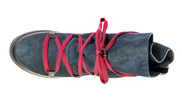 Stylowa damska butów ze sznurowadłami, sprzedaży online — Zdjęcie stockowe