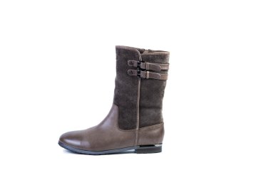 kahverengi boots Ayakkabı kadınlar için online alışveriş, beyaz bir arka plan bahar
