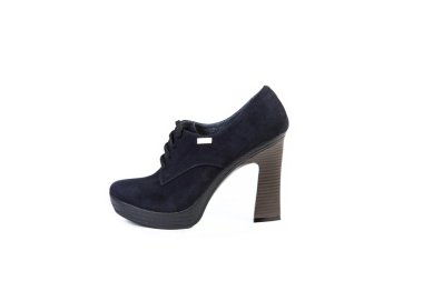 Kadın Ayakkabı beyaz bir arka planda, online alışveriş için Bahar çizme