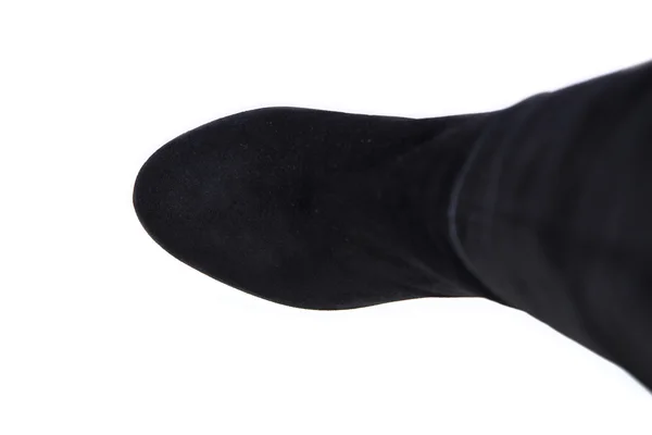 Damenschuhe von oben, Schuhe auf weißem Hintergrund — Stockfoto