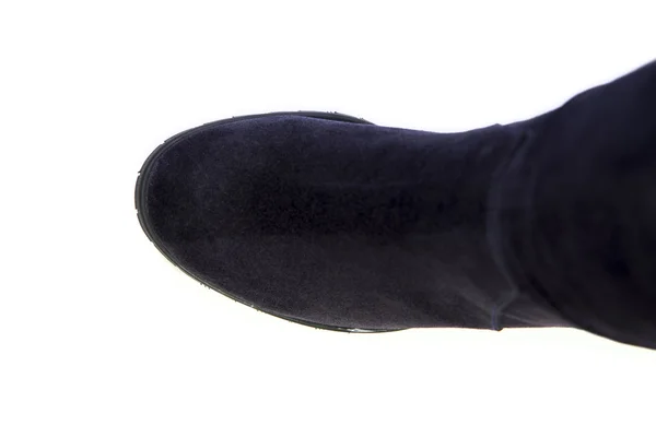 Zapatos de mujer vista superior, zapatos sobre un fondo blanco — Foto de Stock