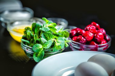 Krep hazırlamak yemek pişirme için malzemeler