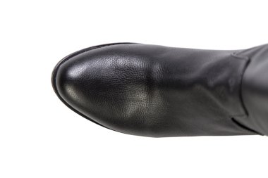 siyah kadın çizmeler beyaz bir arka planda, online alışveriş