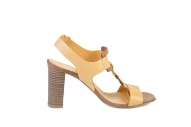 Yaz parlak sandalet kadın ayakkabı online satış kataloğu, beyaz bir arka plan