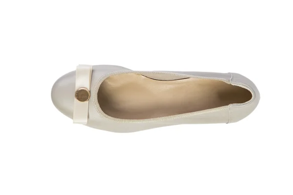 Ballet shoes Female summer shoes on a white background, online sales catalog — Stock Photo, Image