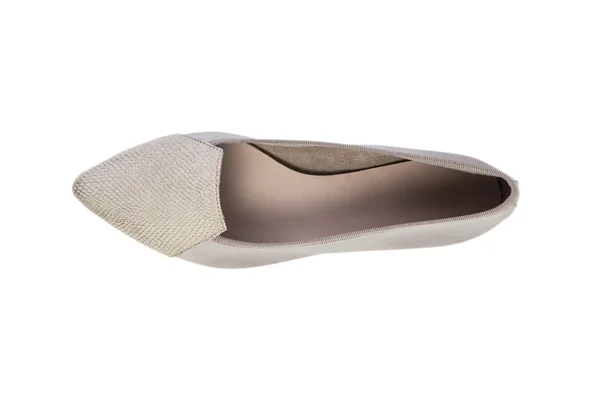 Balett skor Sommarskor för kvinnor på en vit bakgrund, online försäljning katalog — Stockfoto
