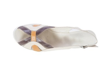 Beyaz bir arka planda Kadınlar Mağazalar online şık Ayakkabı