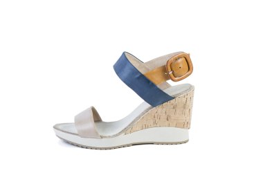 Beyaz bir arka planda Kadınlar Mağazalar online şık Ayakkabı