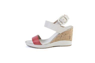 Beyaz bir arka planda Kadınlar Mağazalar online şık Ayakkabı