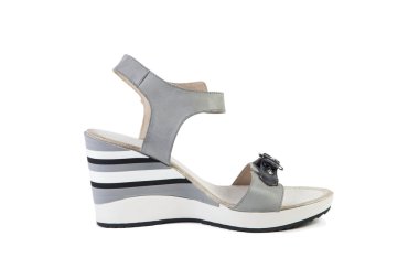 Beyaz bir arka planda Kadınlar Mağazalar online şık Ayakkabı