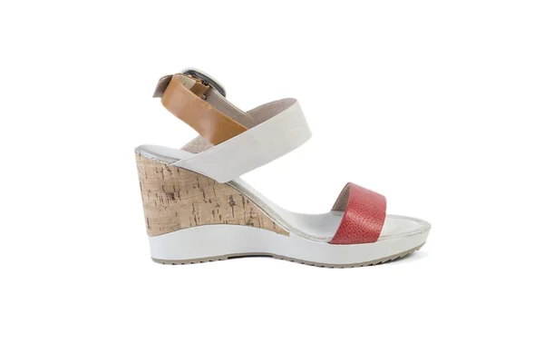 Stylish shoes on a white background, women shop online — Stock Photo, Image