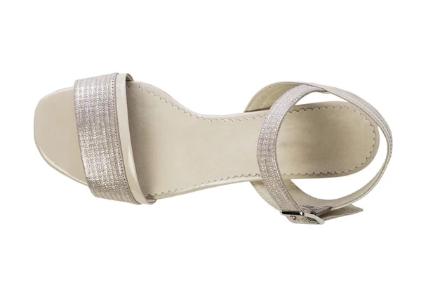 Jarní Dámská obuv na bílém pozadí prodejní katalog online — Stock fotografie