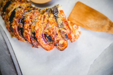 Ratatouille, vejetaryen yemek, bir tabak sebze