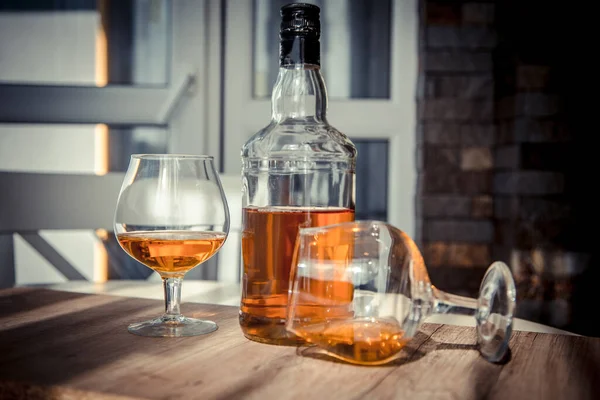 Vintage Cognac Table Glasses — Stock Photo, Image