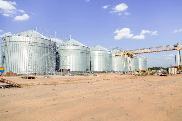 Construction site elevator, granary — Stock Photo, Image