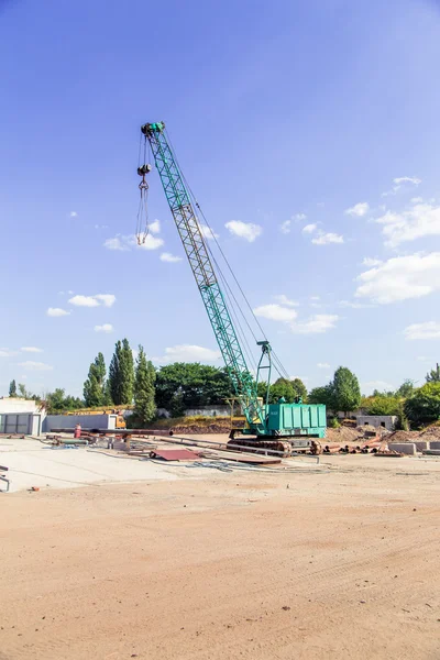 Crane on a construction site — Stock Photo, Image