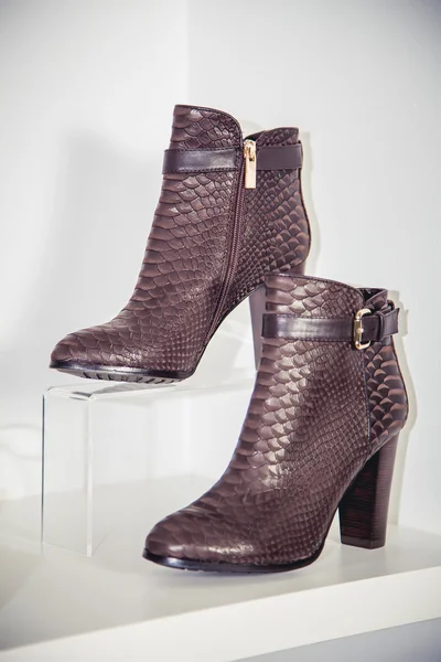 Bottes d'automne pour femmes, chaussures italiennes élégantes — Photo