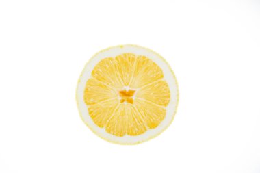 Cut a lemon white background clipart