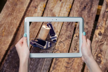 Online Ayakkabı mağazası, o sandalet fotoğrafı