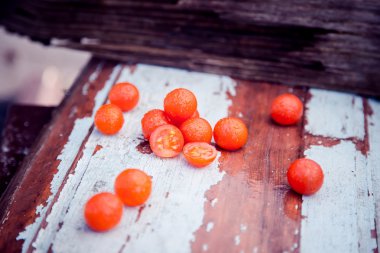 domates domates, vintage fotoğraf, dağınık