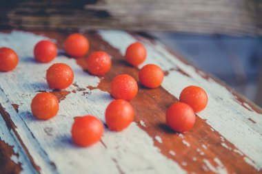 domates domates, vintage fotoğraf, dağınık